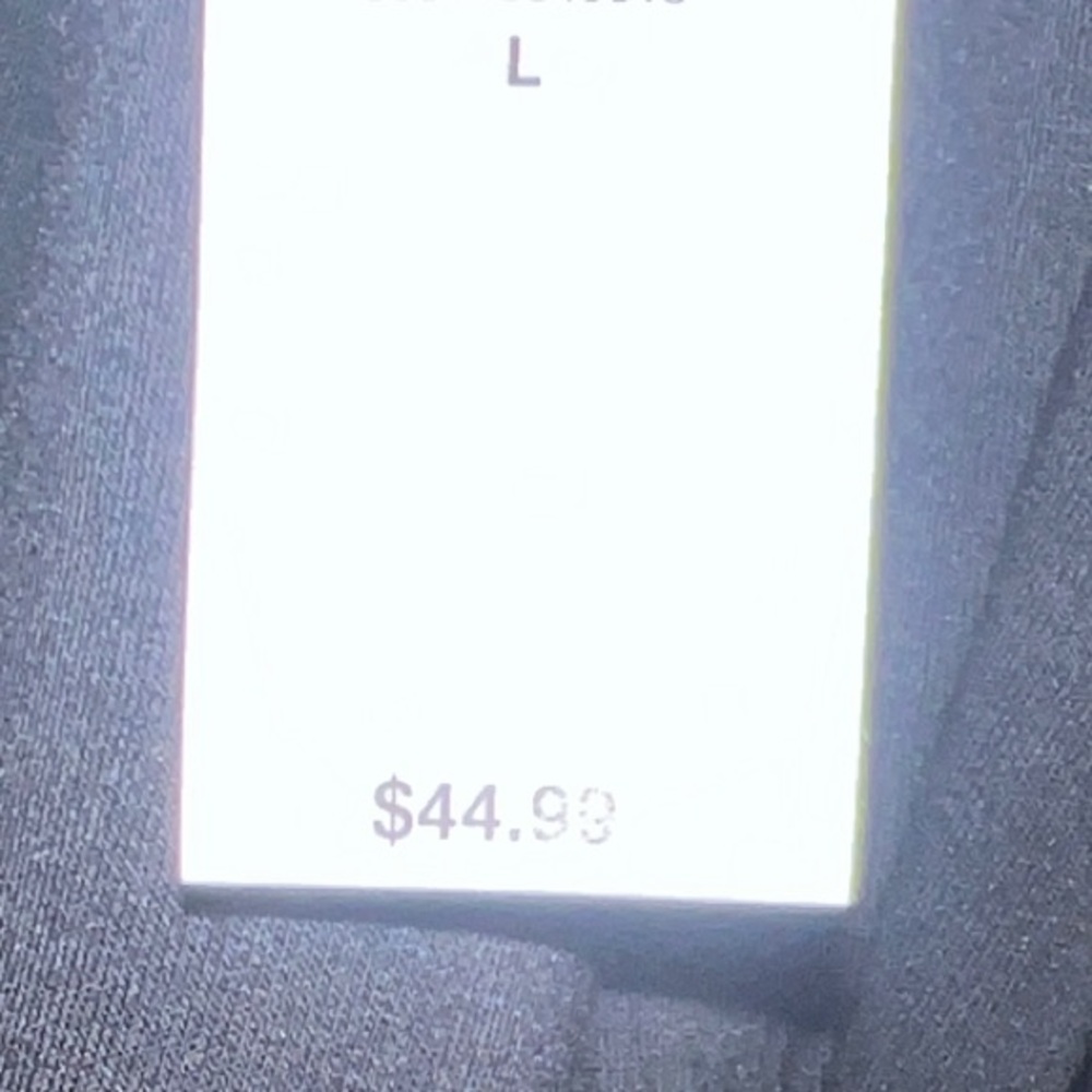 BLACK bounce fleece top. Size Large - Picture 4 of 5